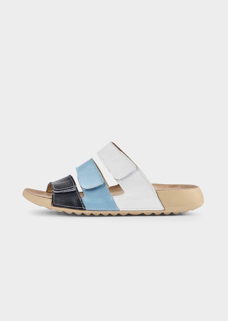 Mules en cuir, style marin