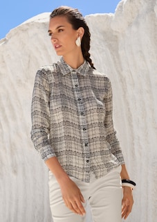 Shirt blouse with unique print thumbnail 7