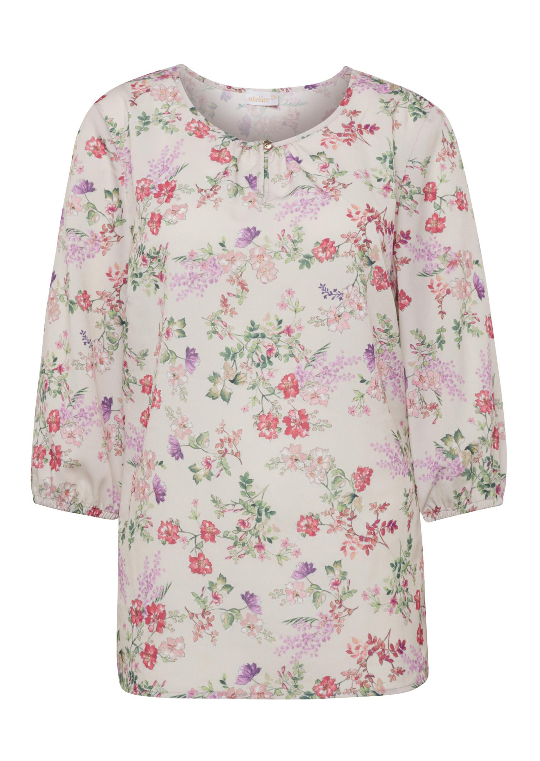 Elégant chemisier imprimé - rosé / à motifs - Gr. 44 de Goldner Fashion