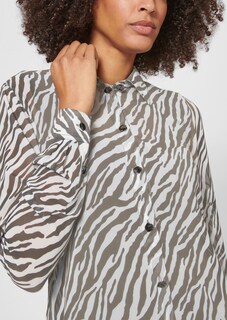 Long-line animal print blouse thumbnail 5