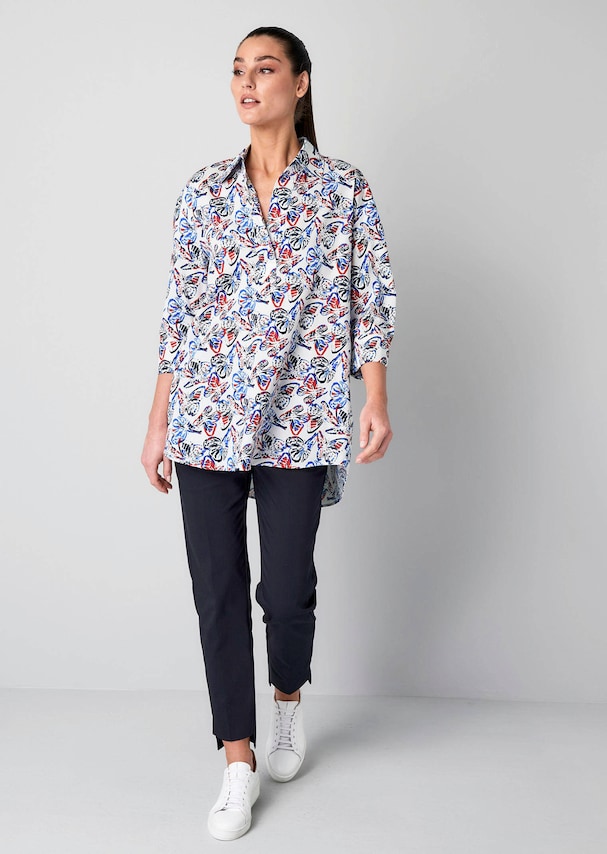 Hemdbluse mit Alloverdruck 3