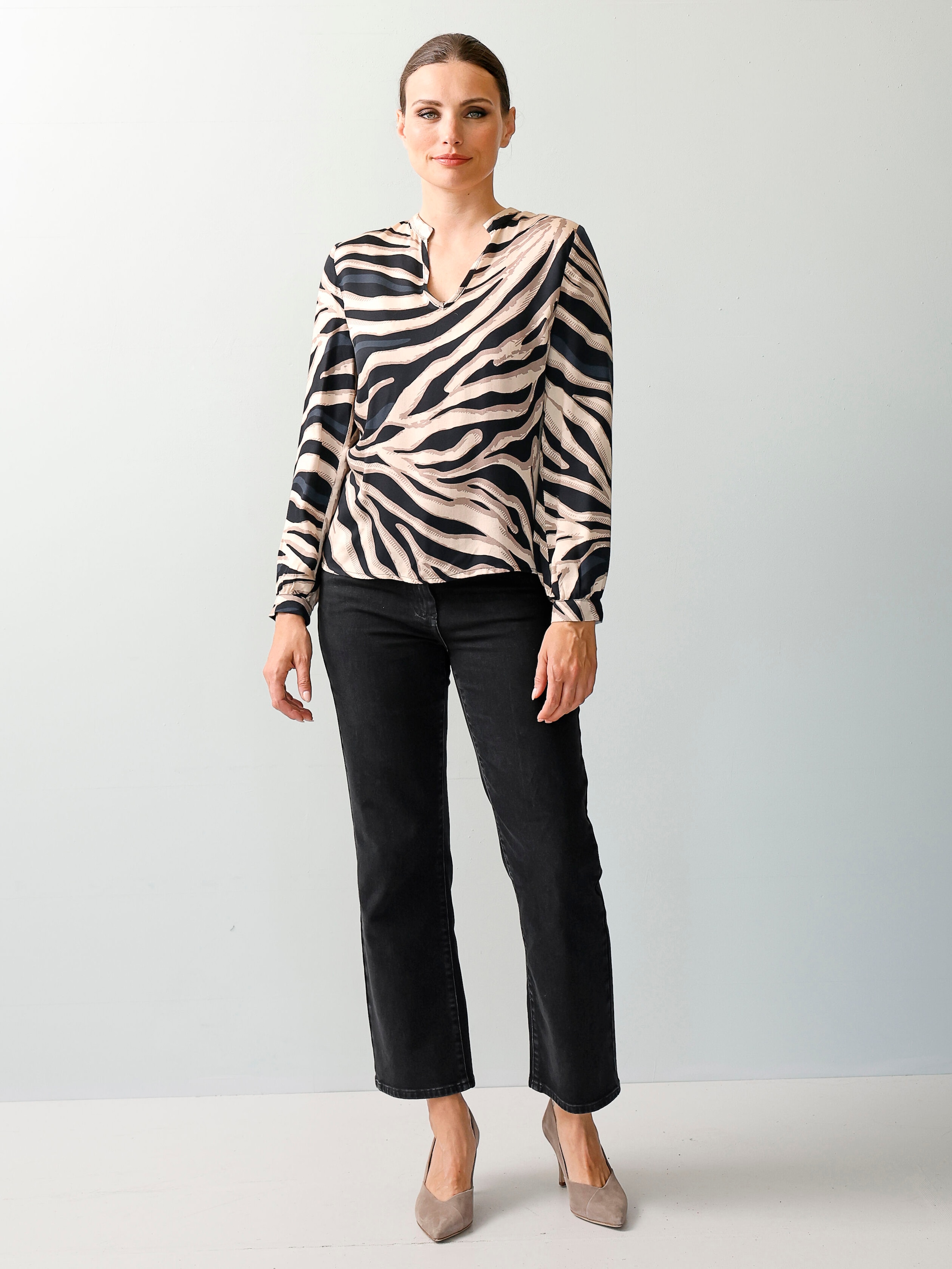 Bluse in Animaldessin