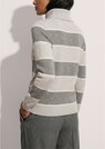 Gestreifter Kaschmirpullover mit Rollkragen thumbnail 4