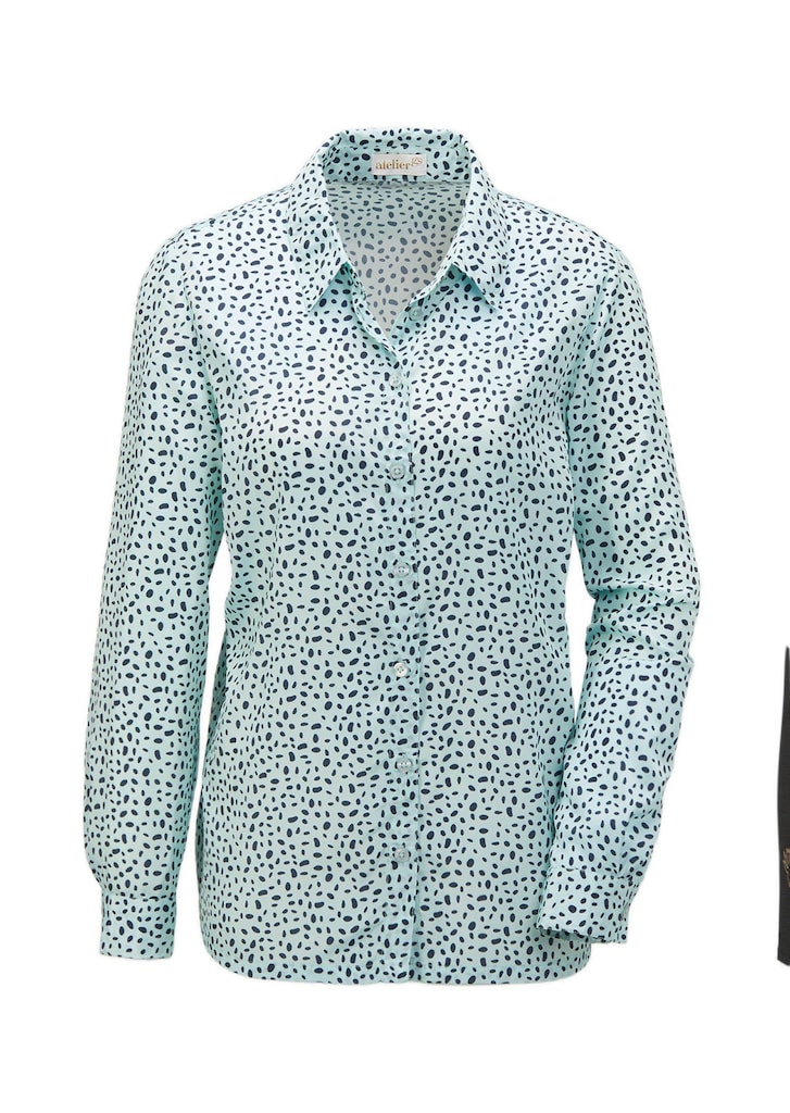 Gedessineerde blouse van soepel materiaal 3