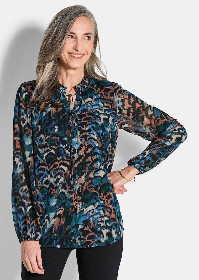 Druckbluse aus Chiffon