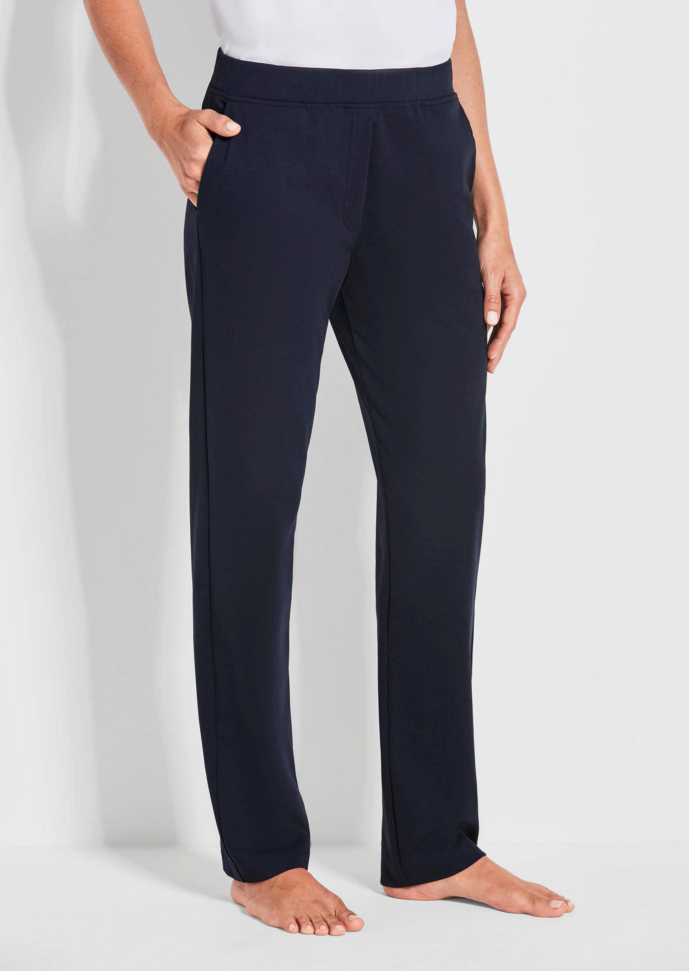 Comfortabele vrijetijdsbroek met elastische tailleband en zakken