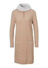 Knitted dress with casual collar thumbnail 1