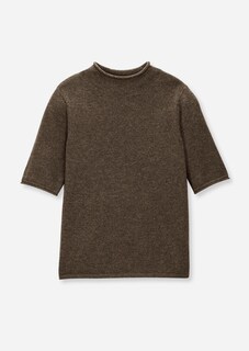 Kaschmirpullover mit kurzen Ärmeln thumbnail 6