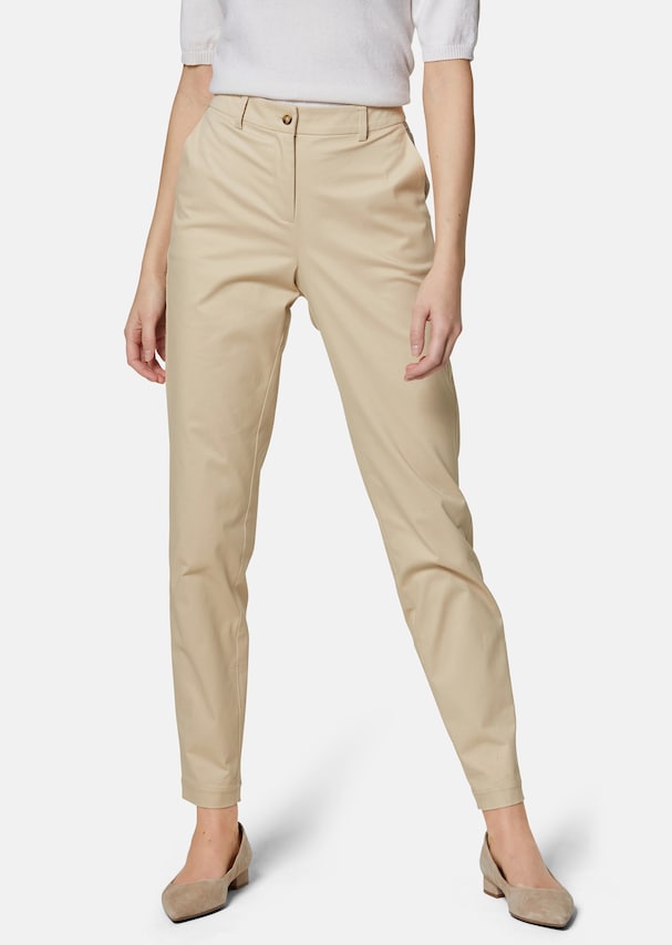 Slim-fit trousers with rhinestone accents