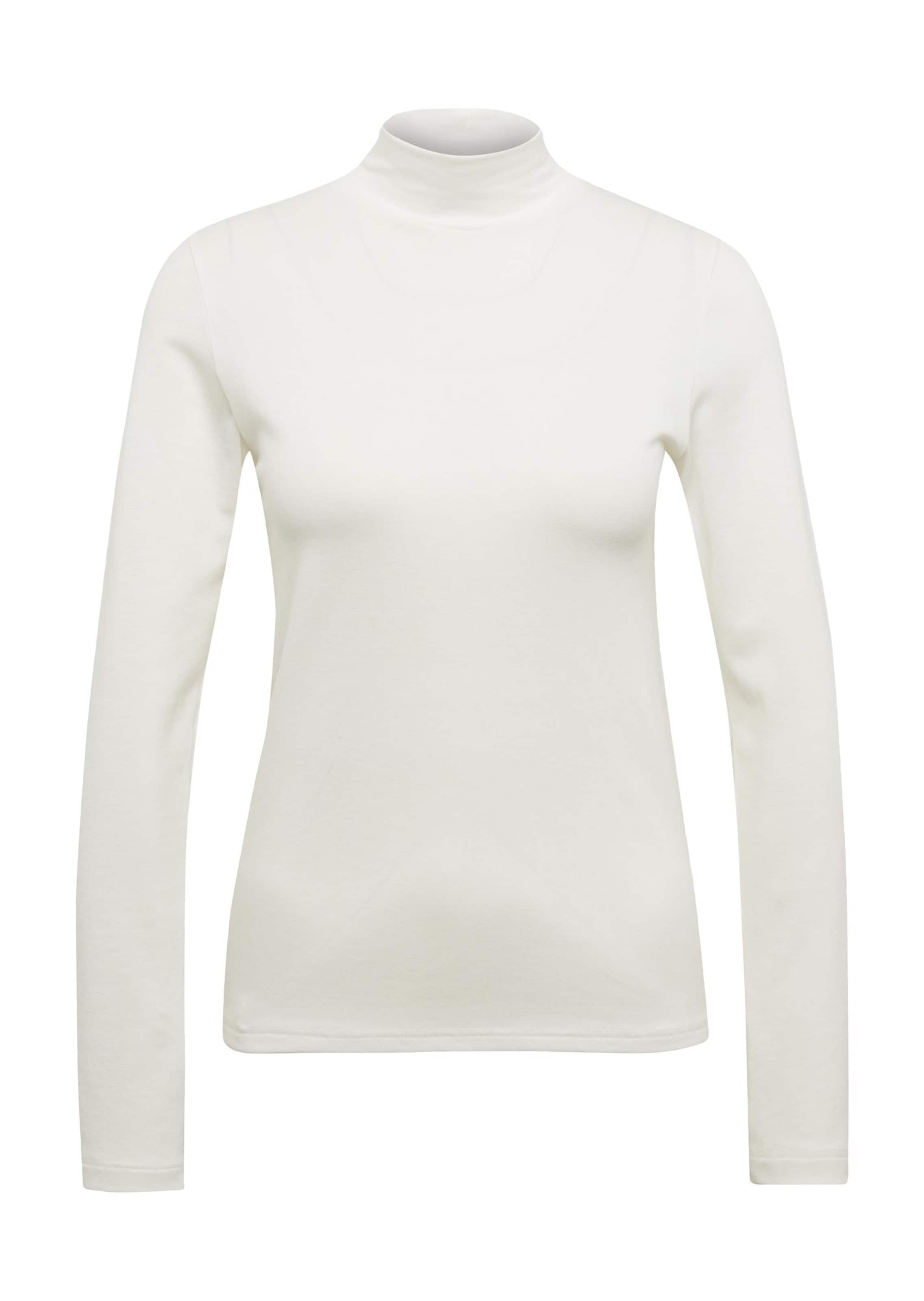 T-shirt à col droit à manches longues - crème - Gr. 52 de Goldner Fashion