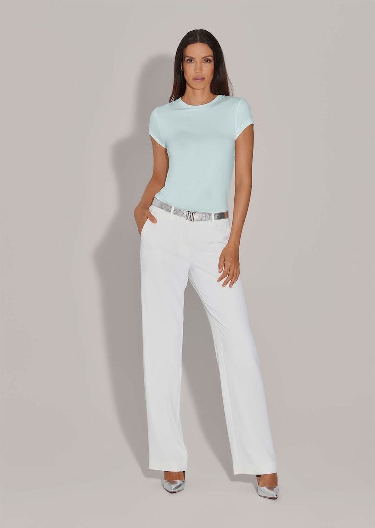 Jersey-Shirt mit Kappärmeln