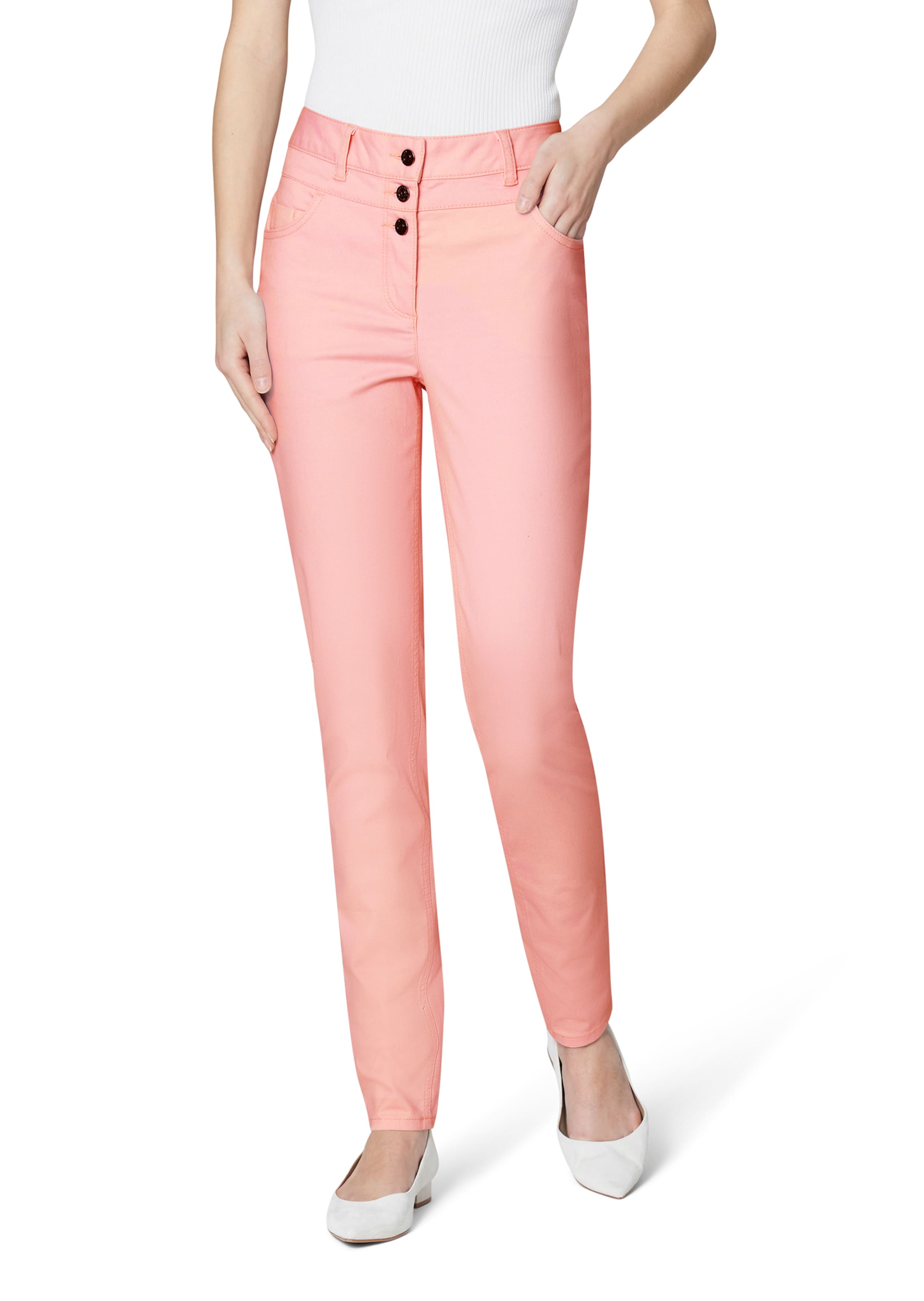 Jean Power Stretch Taille haute sur rose MADELEINE Vetement