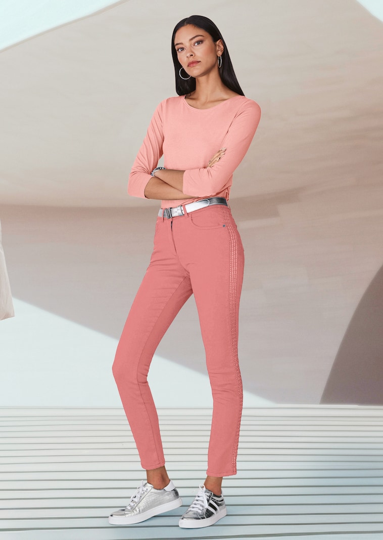 Shirt mit U-Boot-Ausschnitt