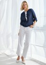Veste en tricot transparente avec fil brillant thumbnail 6