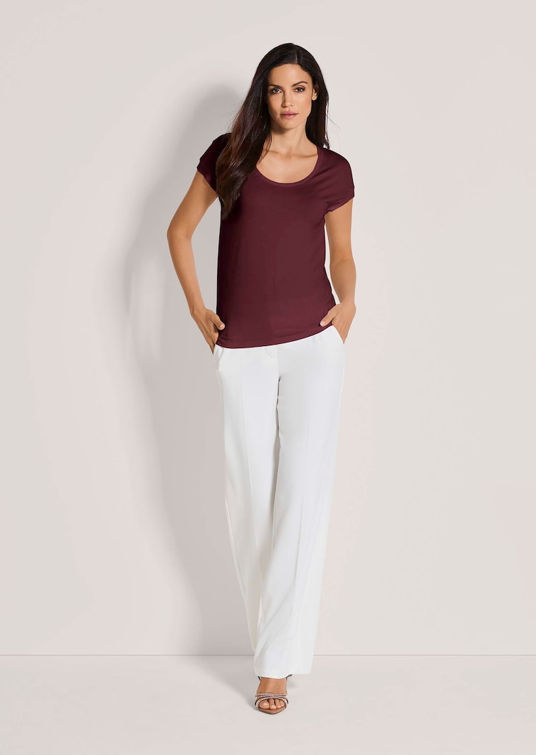Shirt met ronde hals
