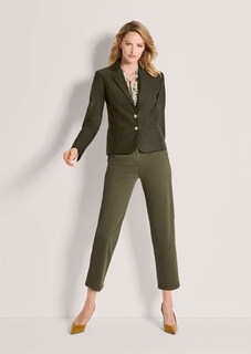 Nadelstreifen-Blazer mit goldfarbenen Wappenknöpfen thumbnail 2