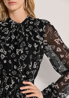 Langes Kleid in Wickeloptik thumbnail 5