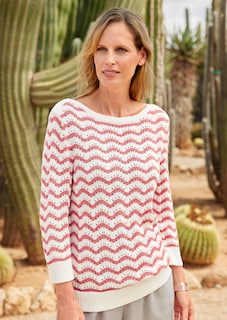 Strickpullover mit 3/4-Arm thumbnail 7