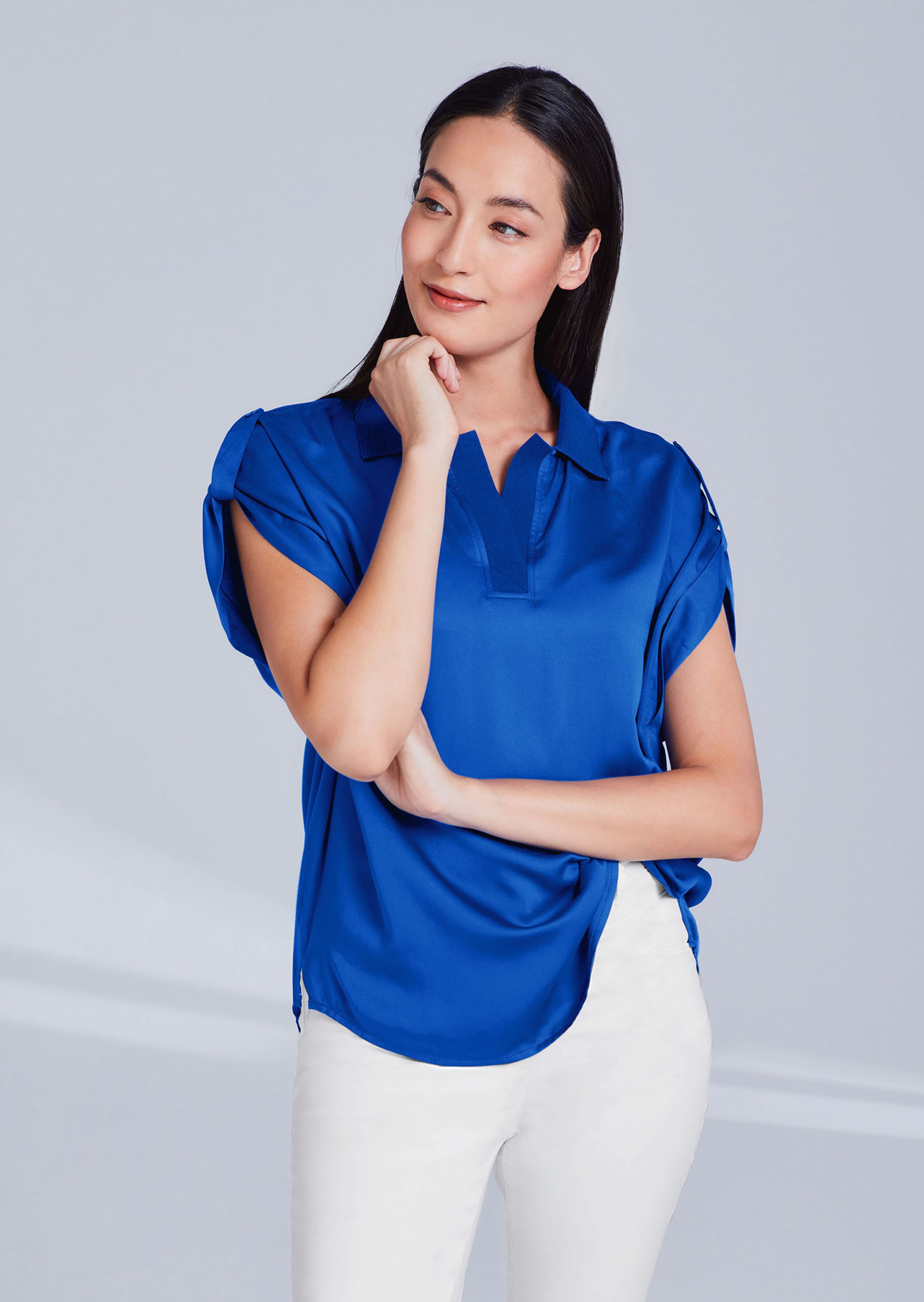 Oversize-Hemd im Polo-Style