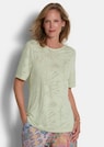Ausbrenner-Shirt mit U-Boot-Ausschnitt thumbnail 1