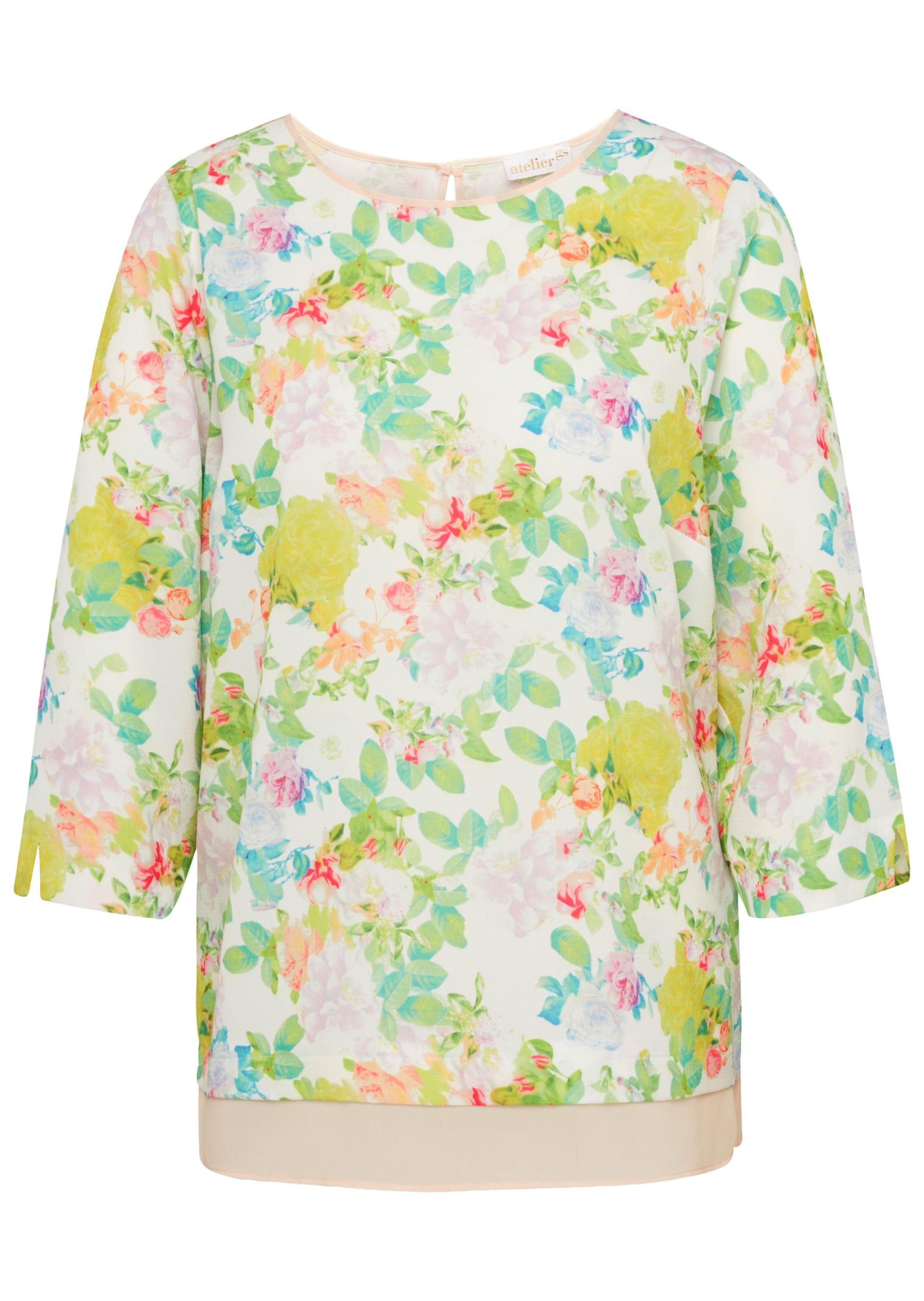 Chemisier aspect 2 en 1 - blanc / à motifs - Gr. 24 de Goldner Fashion