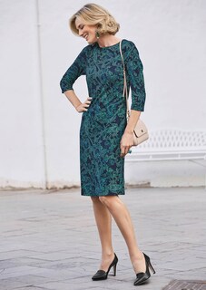 Elastische jersey jurk met modieuze print thumbnail 5