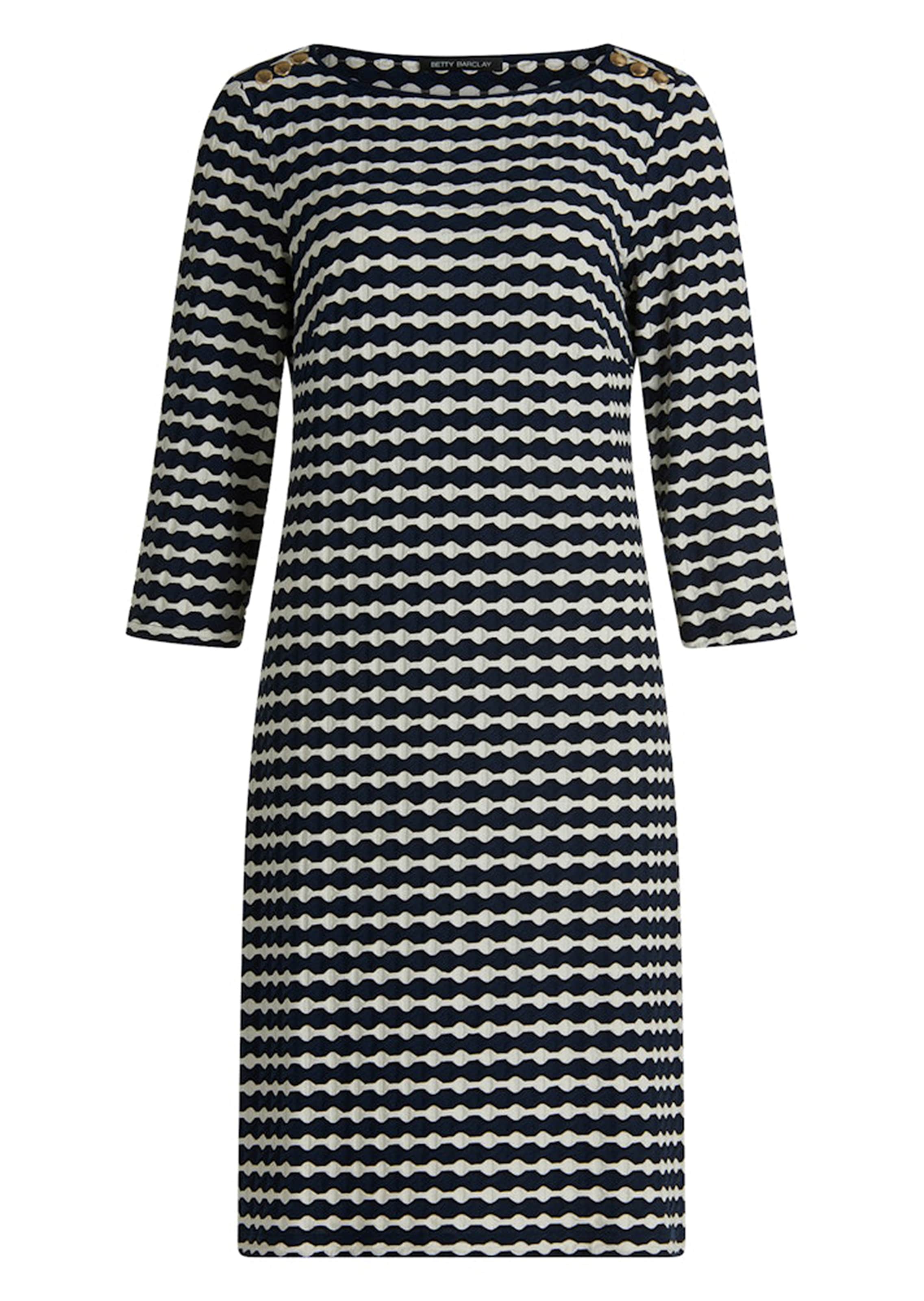 Robe en jersey, style marin, à effet 3D