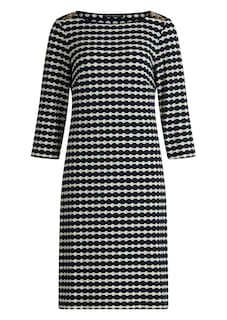 Maritimes Jerseykleid mit 3D-Struktur thumbnail 5