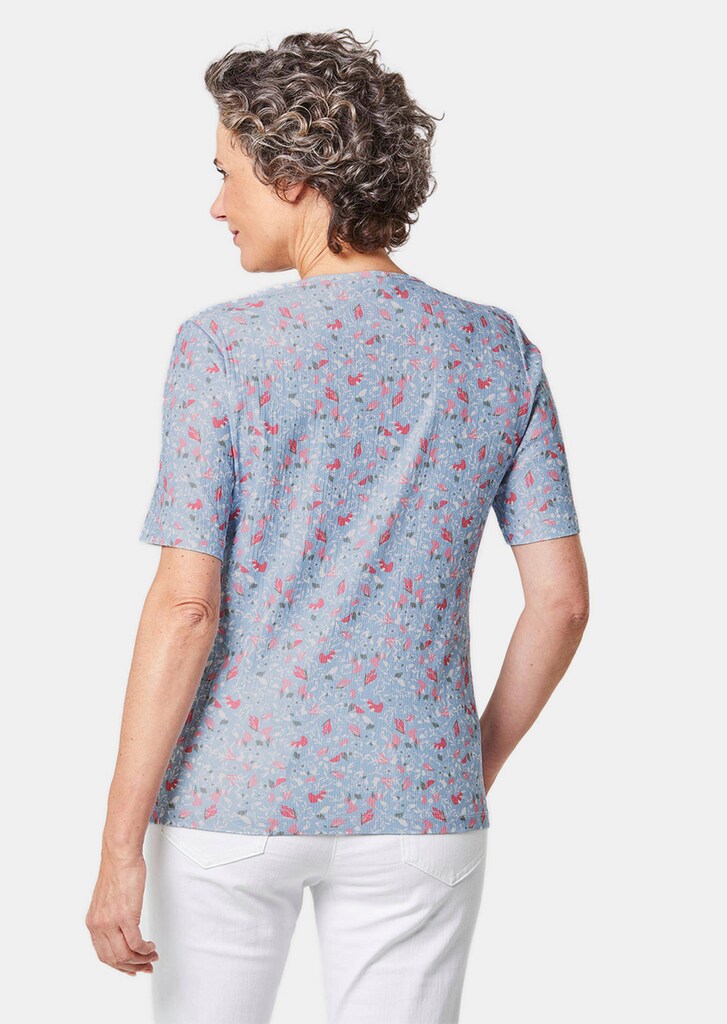 Pflegeleichtes Rundhalsshirt mit attraktivem Druck
