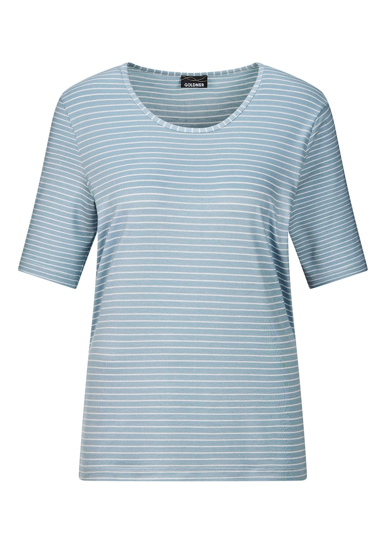 Jersey-Shirt mit Streifenmuster