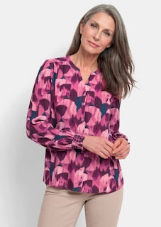 Satijnen blouse van zuivere viscose thumbnail 1
