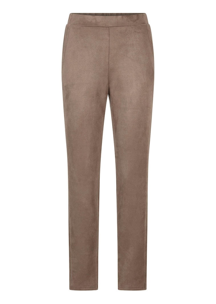 Broek LOUISA in suèdelook