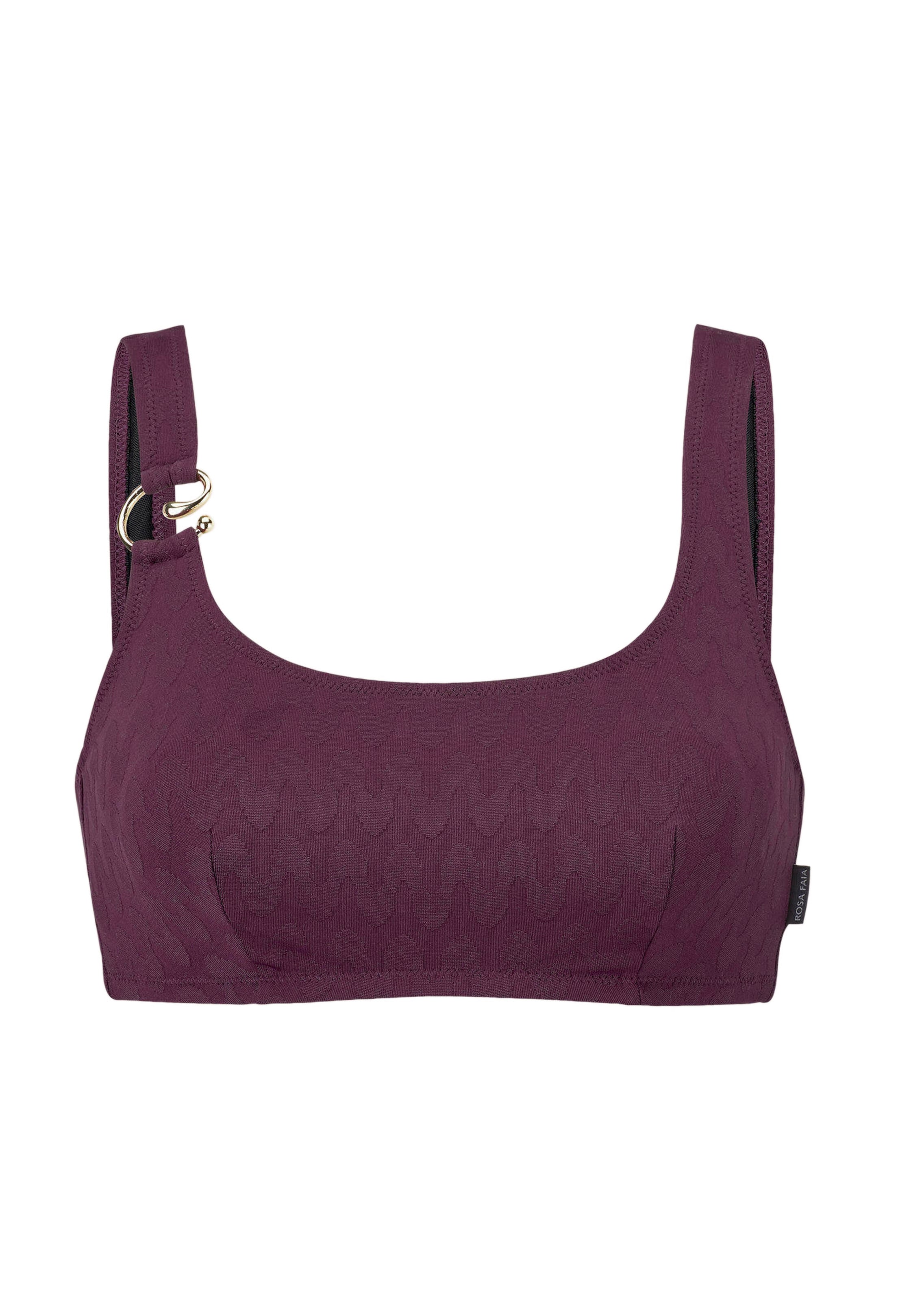 Bikini-Oberteil mit Zierschnalle