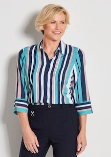 Pflegeleichte Hemdbluse mit Streifen thumbnail 7