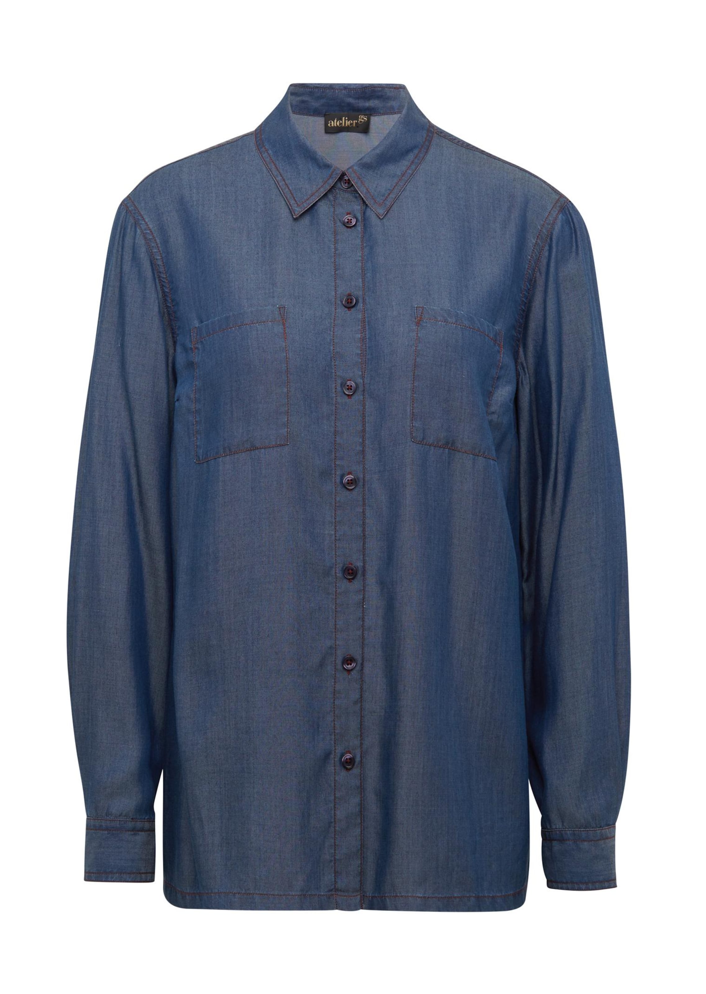 Chemisier aspect jean - bleu foncé - Gr. 46 de Goldner Fashion