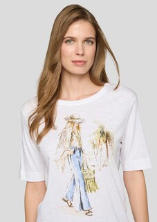 Lässiges T-Shirt mit Frontmotiv thumbnail 4
