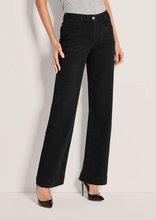 Bequeme Wide-Leg-Jeans aus Powerstretch thumbnail 1