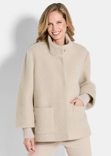 Veste tendance avec finitions en tricot thumbnail 1
