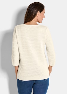 Pull en tricot avec motif à pois thumbnail 3