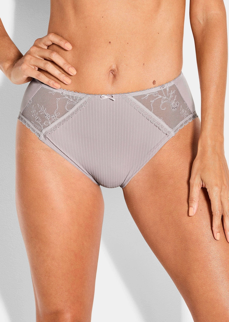Tailleslip met kanten inzet