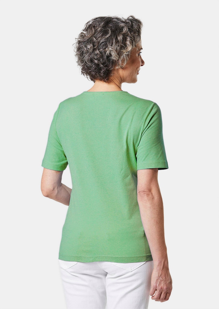 Basic T-Shirt aus reiner Baumwolle 1