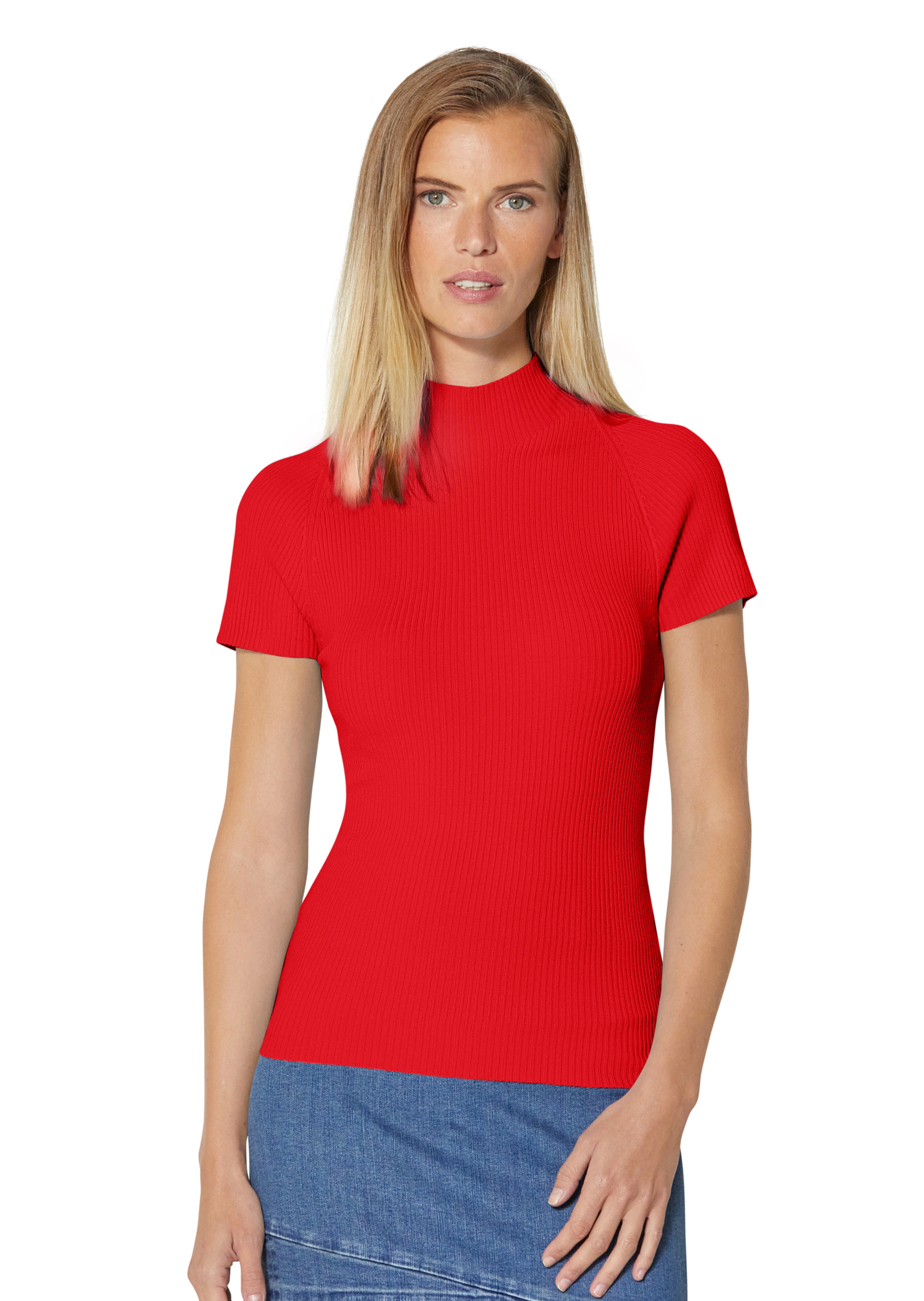 Short sleeve knitted jumper