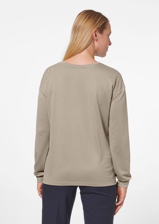 Sweatshirt mit Knoten-Drapierung 2