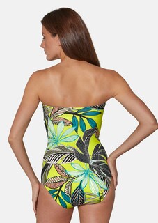Corset swimming costume with exotic print thumbnail 3