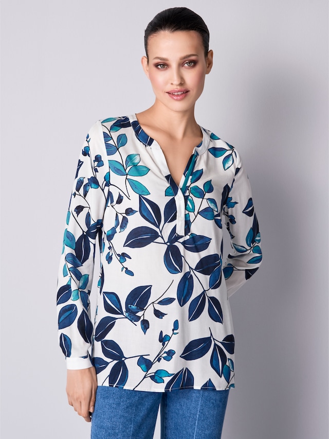 Bluse mit floralem Dessin