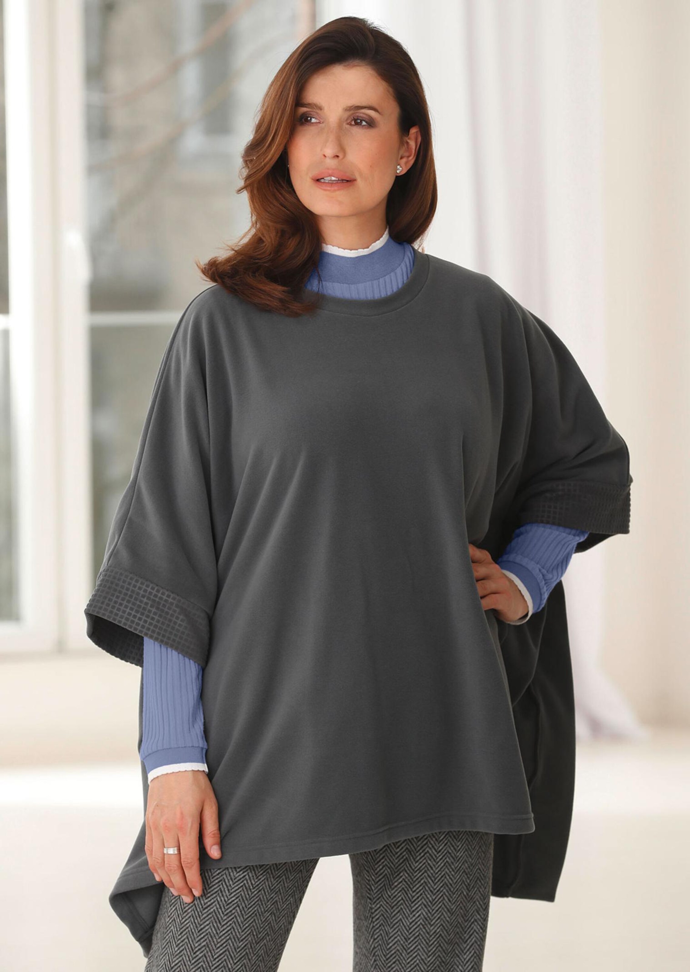 Poncho van fleece