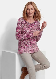 T-shirt à manches longues en jersey de viscose thumbnail 4