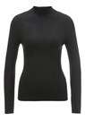 Ribbed knit jumper with stand-up collar thumbnail 1
