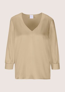 Blusenshirt aus Seidenstretch mit V-Ausschnitt thumbnail 6
