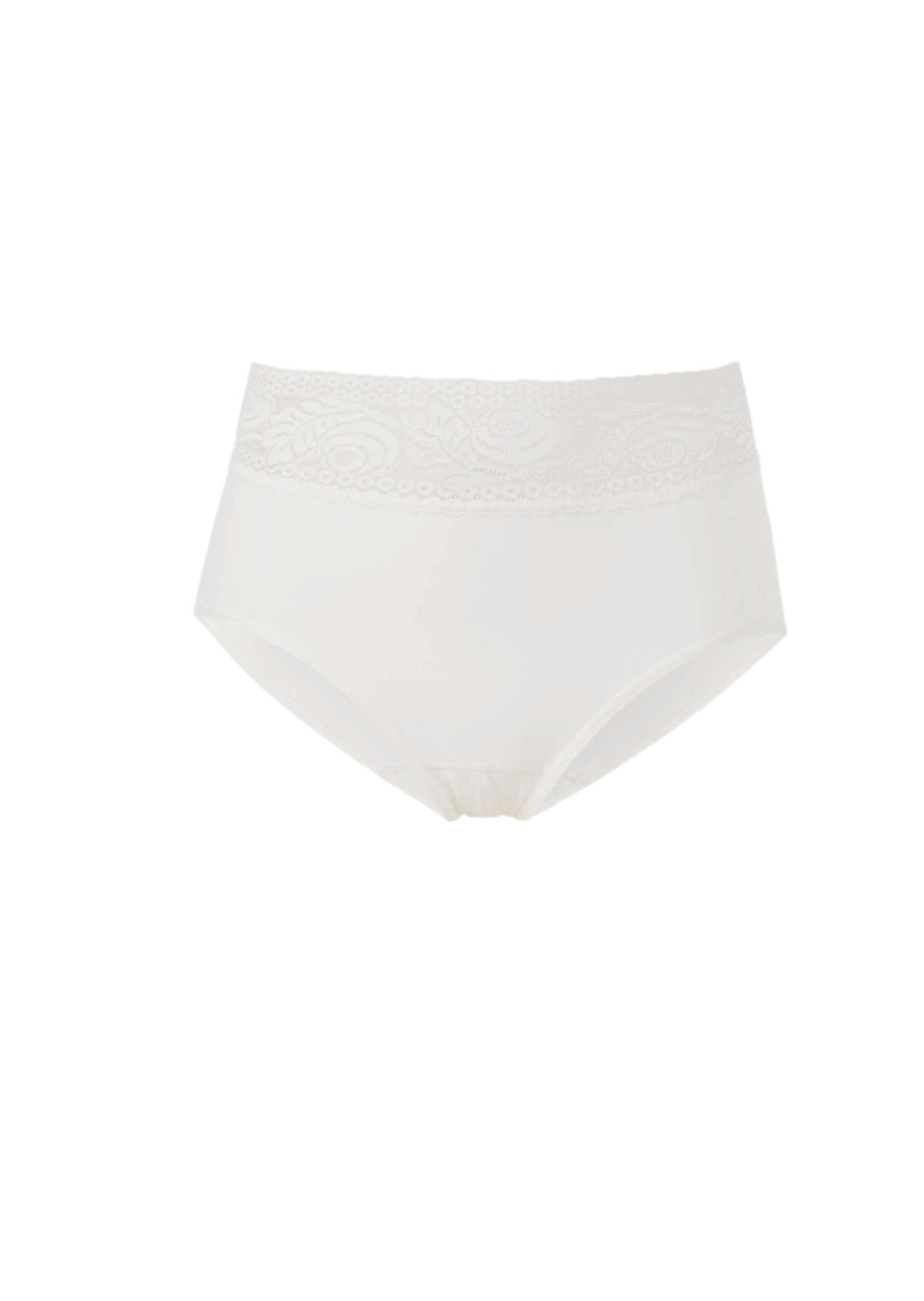 Slip montant avec une taille en dentelle